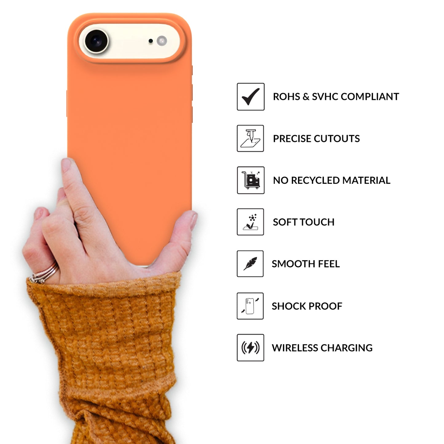 SilkMag (Liquid Silicone Magsafe)-Light Orange