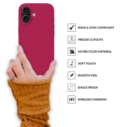 SilkMag (Liquid Silicone Magsafe)-Rose Red