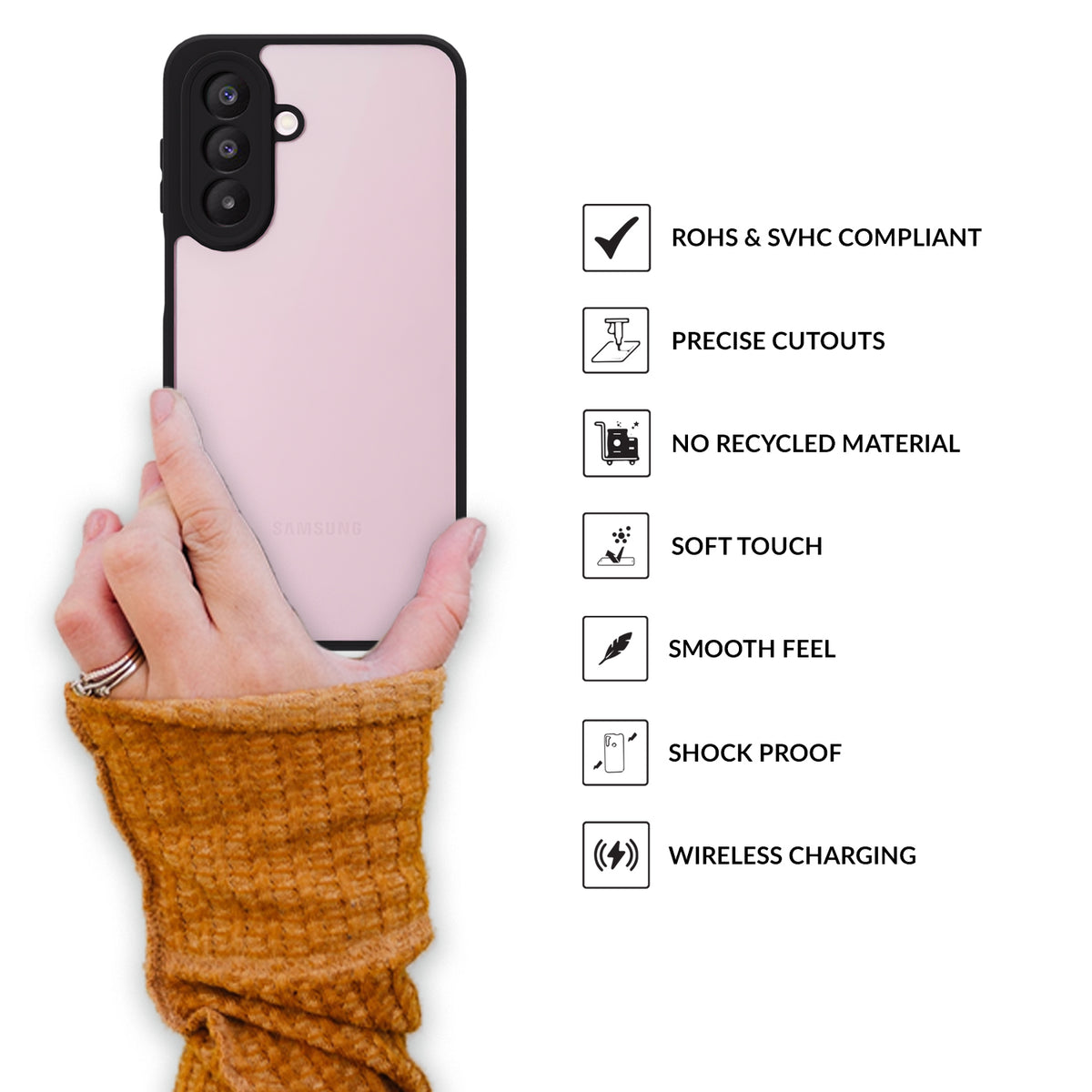 EdgeTone (TPU PC)-Black Transparent