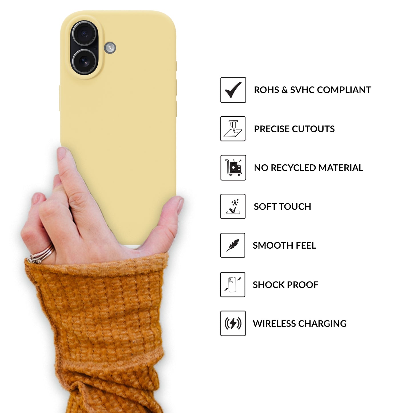 SilkMag (Liquid Silicone Magsafe)-Light Yellow