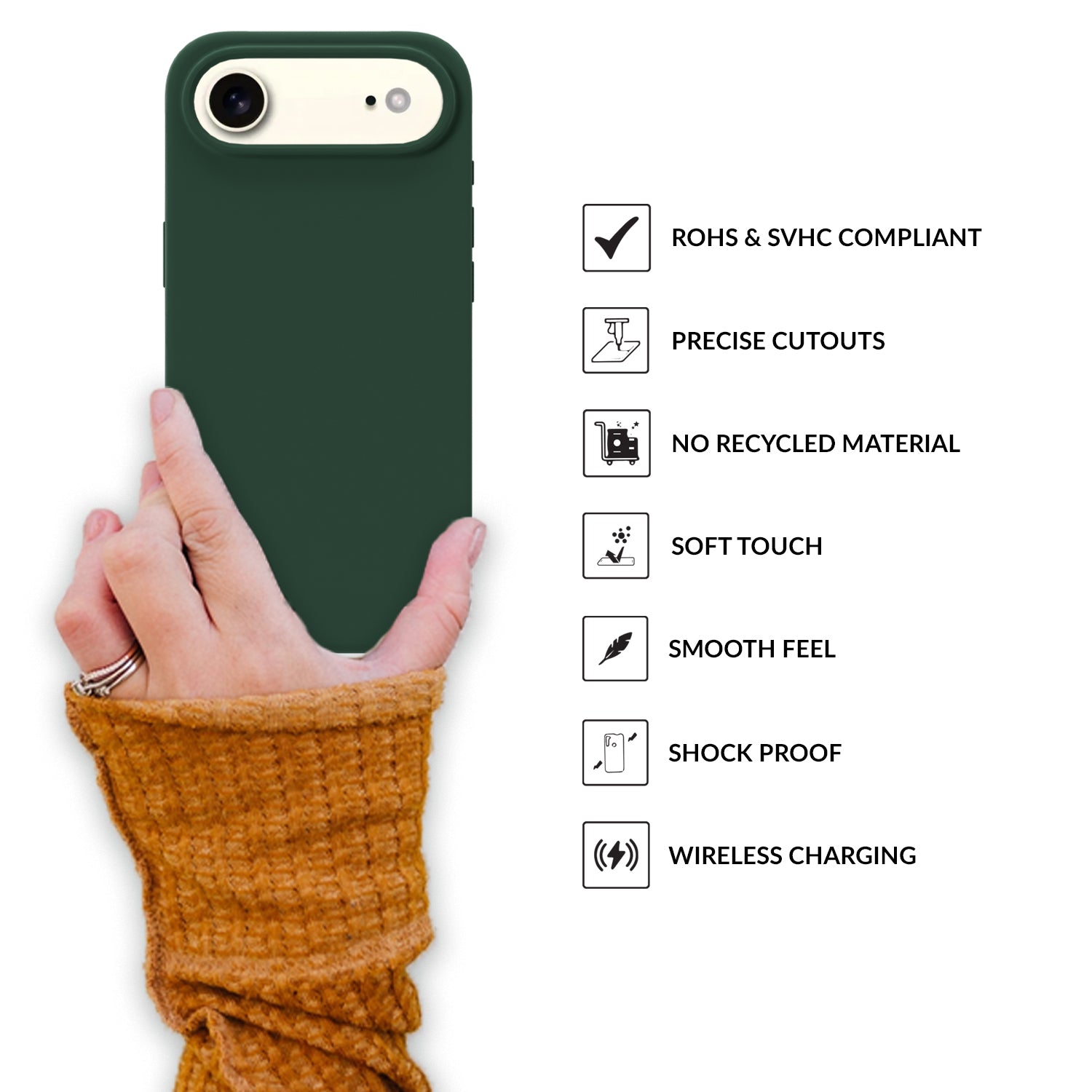 SilkMag (Liquid Silicone Magsafe)-Dark Green