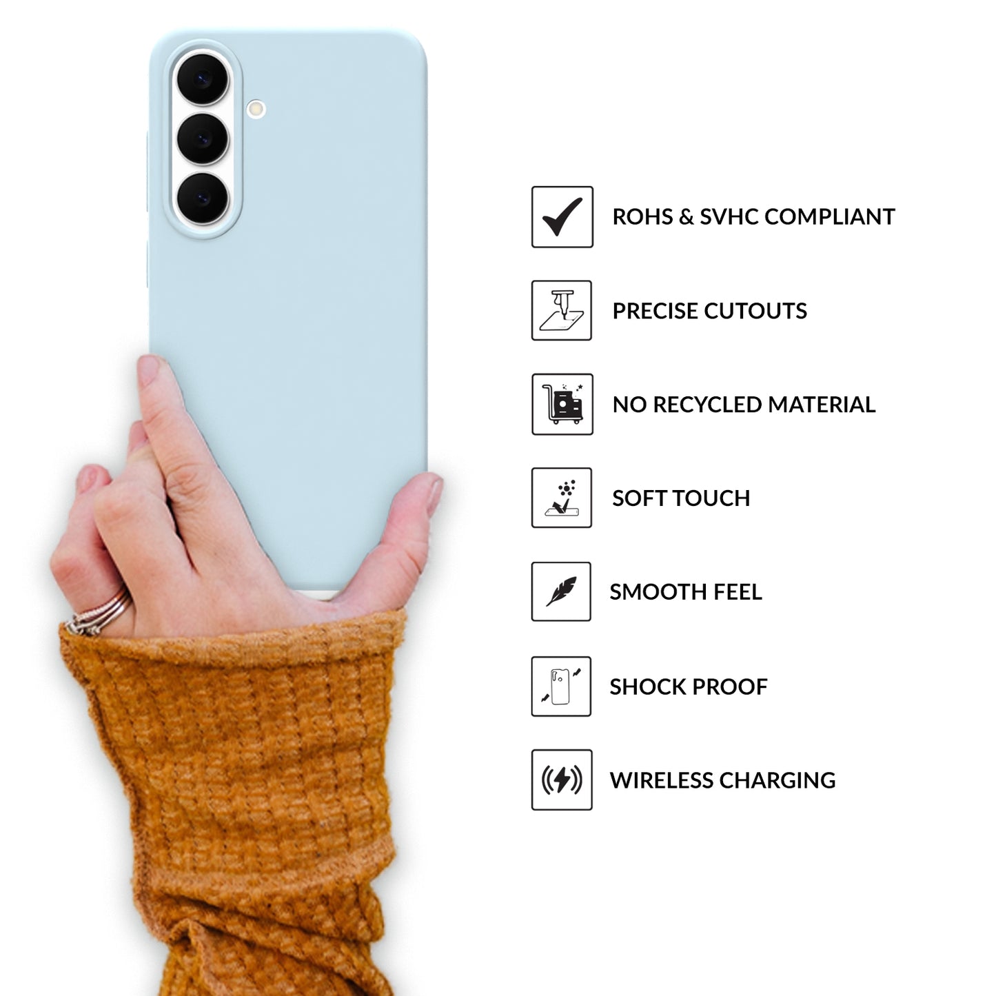 SilkMag (Liquid Silicon Magsafe)-Light Blue