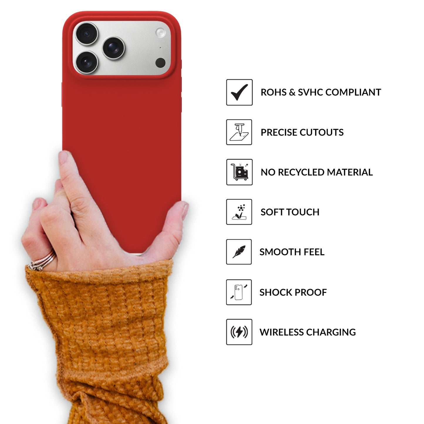 SilkMag (Liquid Silicone Magsafe)-Red