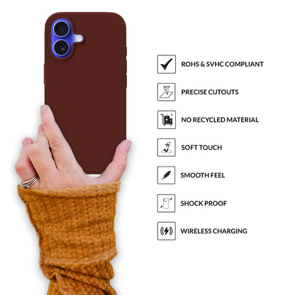 SilkMag (Liquid Silicone Magsafe)-Dark Brown