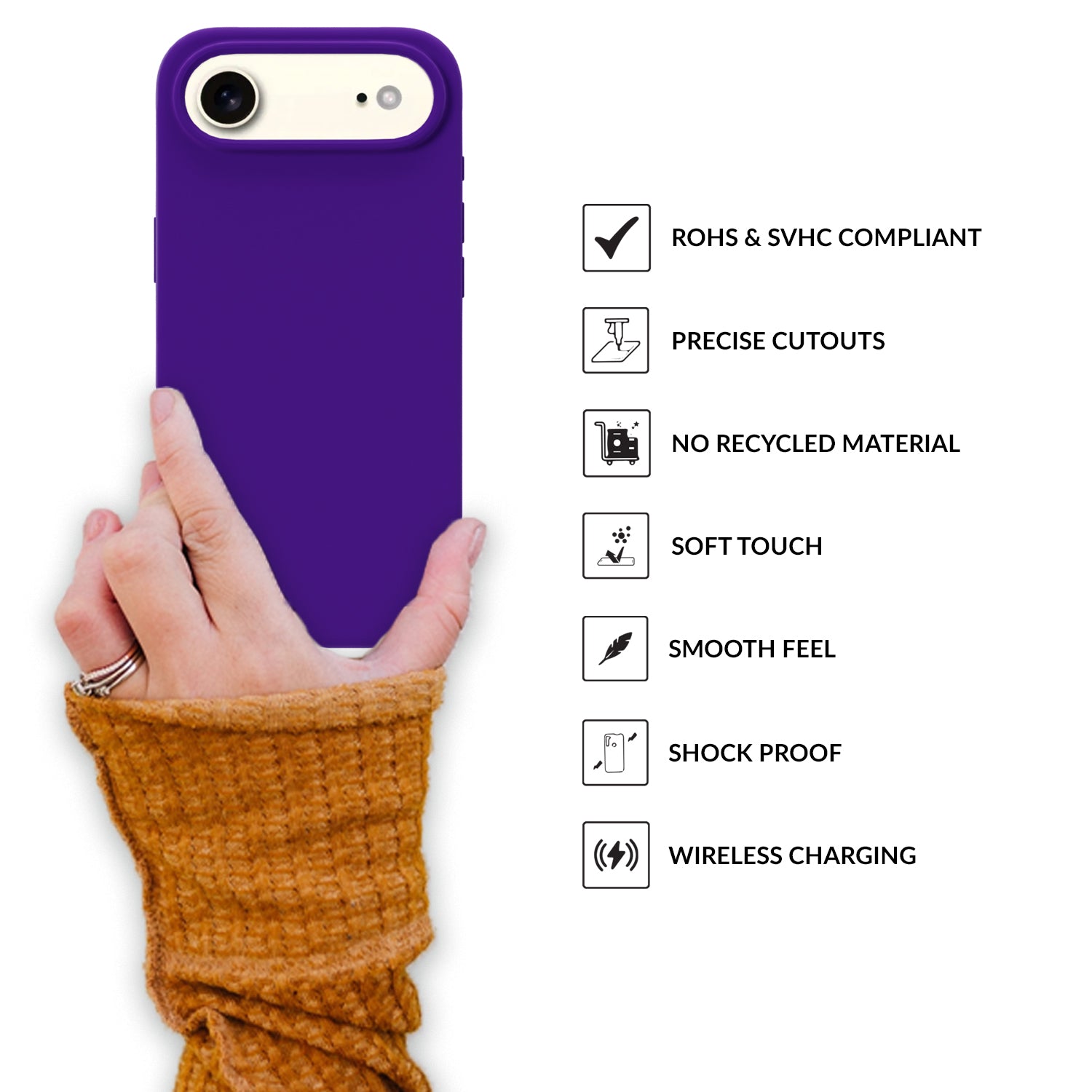 SilkMag (Liquid Silicone Magsafe)-Dark Violet