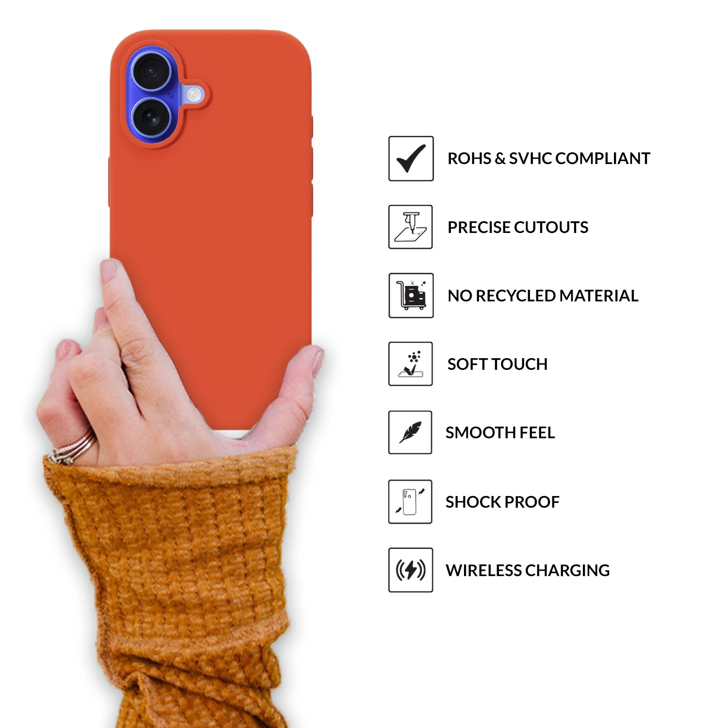 SilkMag (Liquid Silicone Magsafe)-Orange