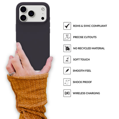 SilkMag (Liquid Silicone Magsafe)-Charcoal Grey