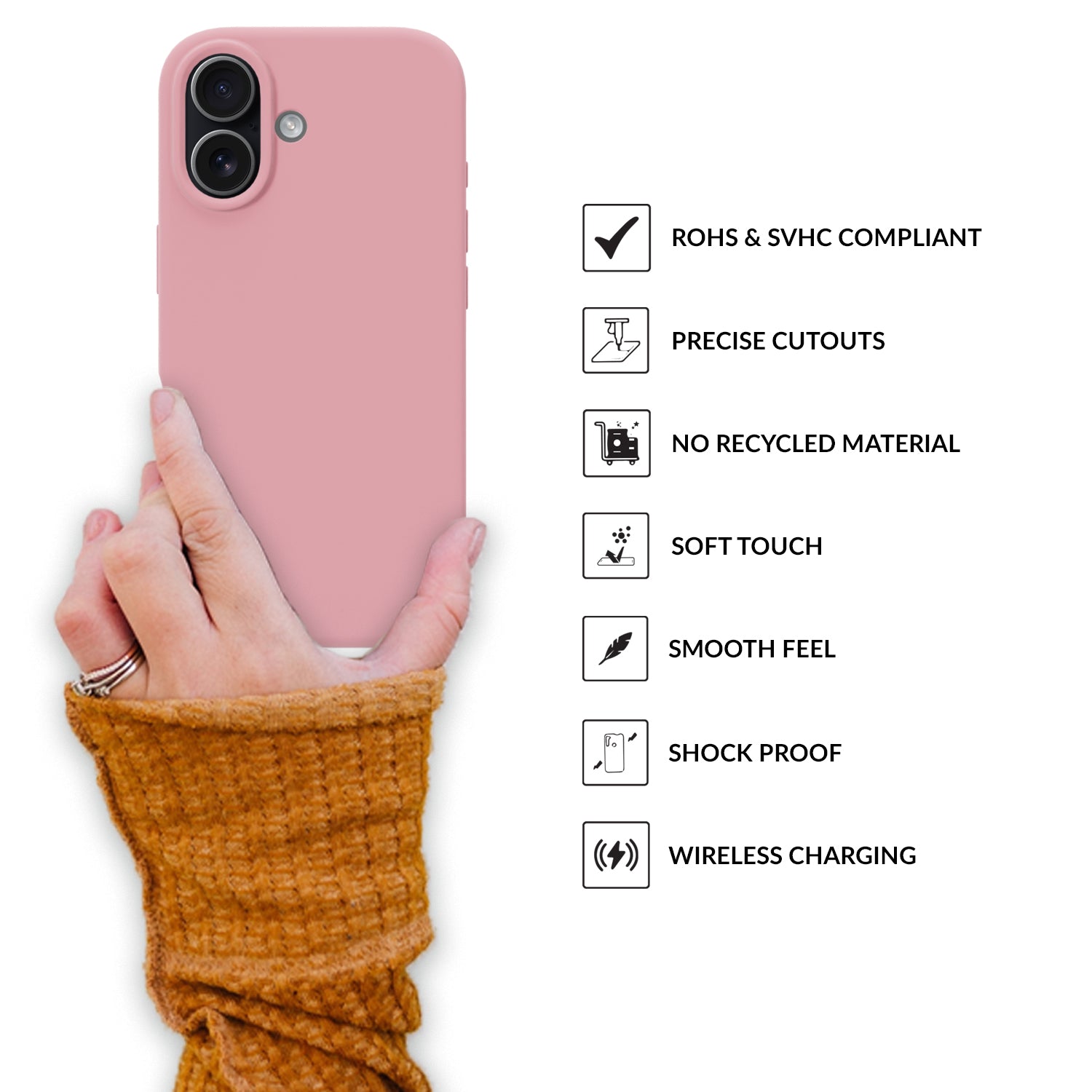 SilkMag (Liquid Silicone Magsafe)-Light Pink