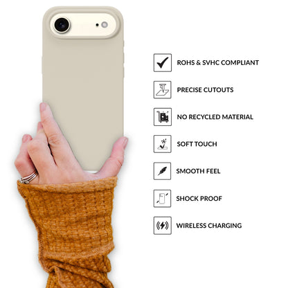 SilkMag (Liquid Silicone Magsafe)-Cream Grey