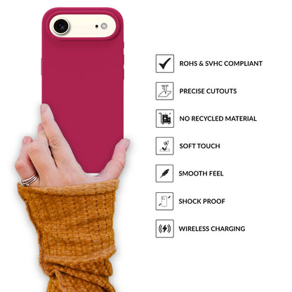 SilkMag (Liquid Silicone Magsafe)-Rose Red