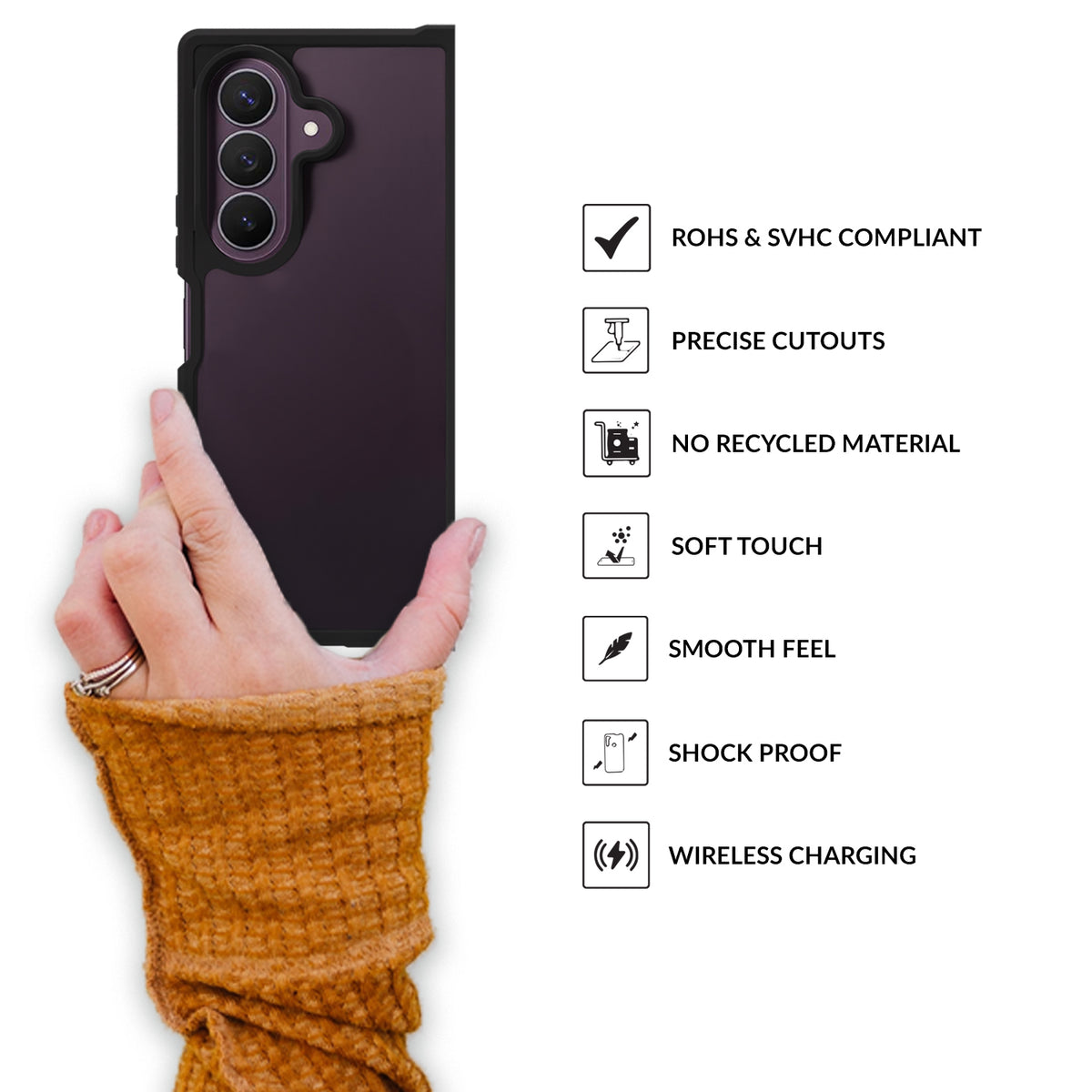 EdgeTone (TPU PC)-Black Transparent