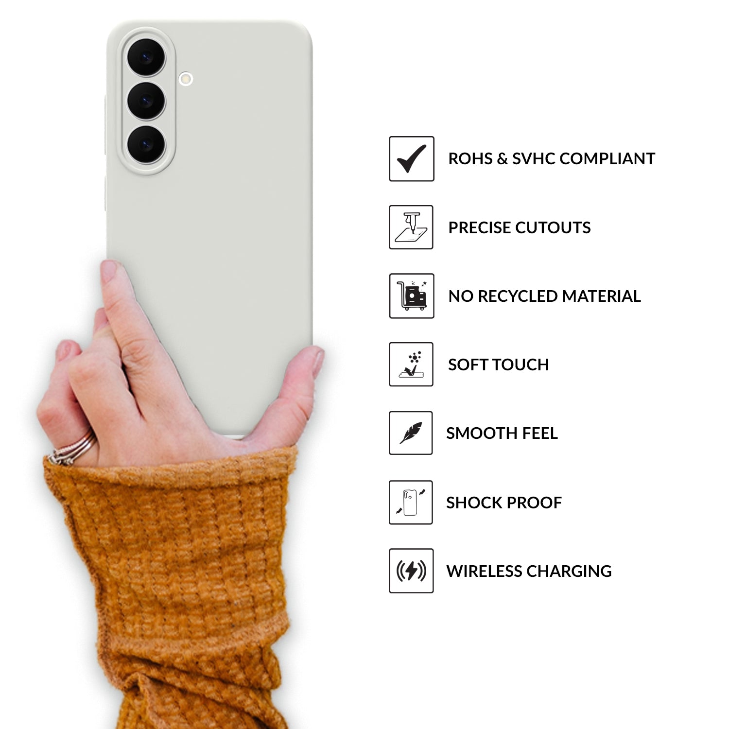 SilkMag (Liquid Silicon Magsafe)-Light Grey