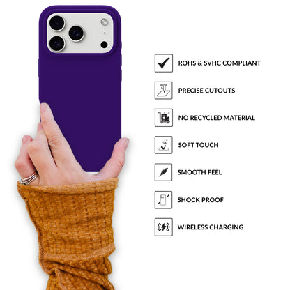 SilkMag (Liquid Silicone Magsafe)-Dark Violet