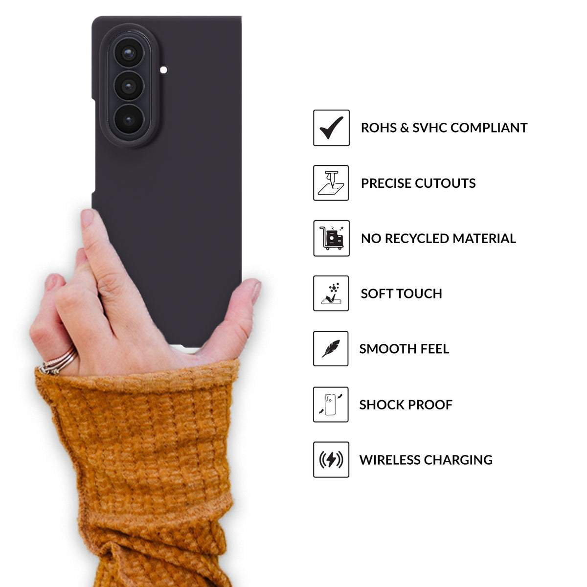 SilkMag (Liquid Silicone Magsafe)-Charcoal Grey
