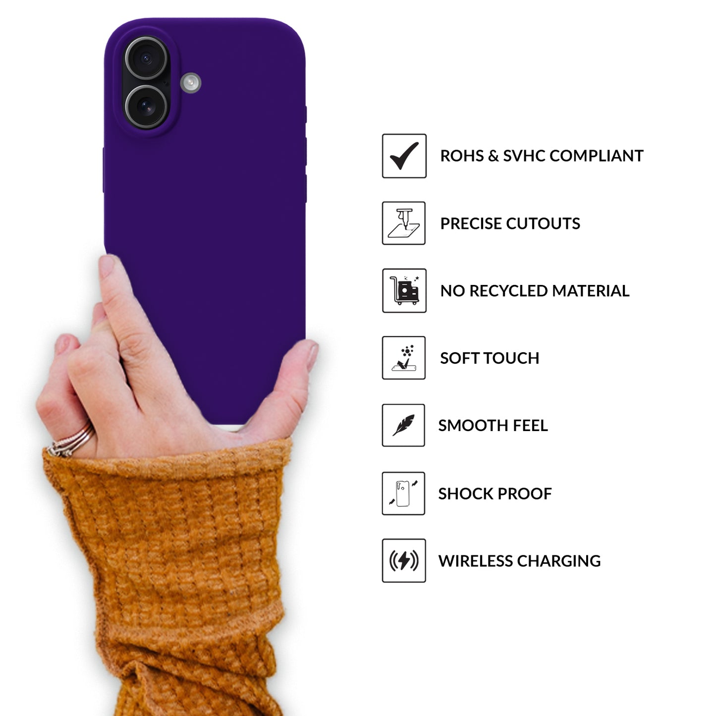 SilkMag (Liquid Silicone Magsafe)-Dark Violet