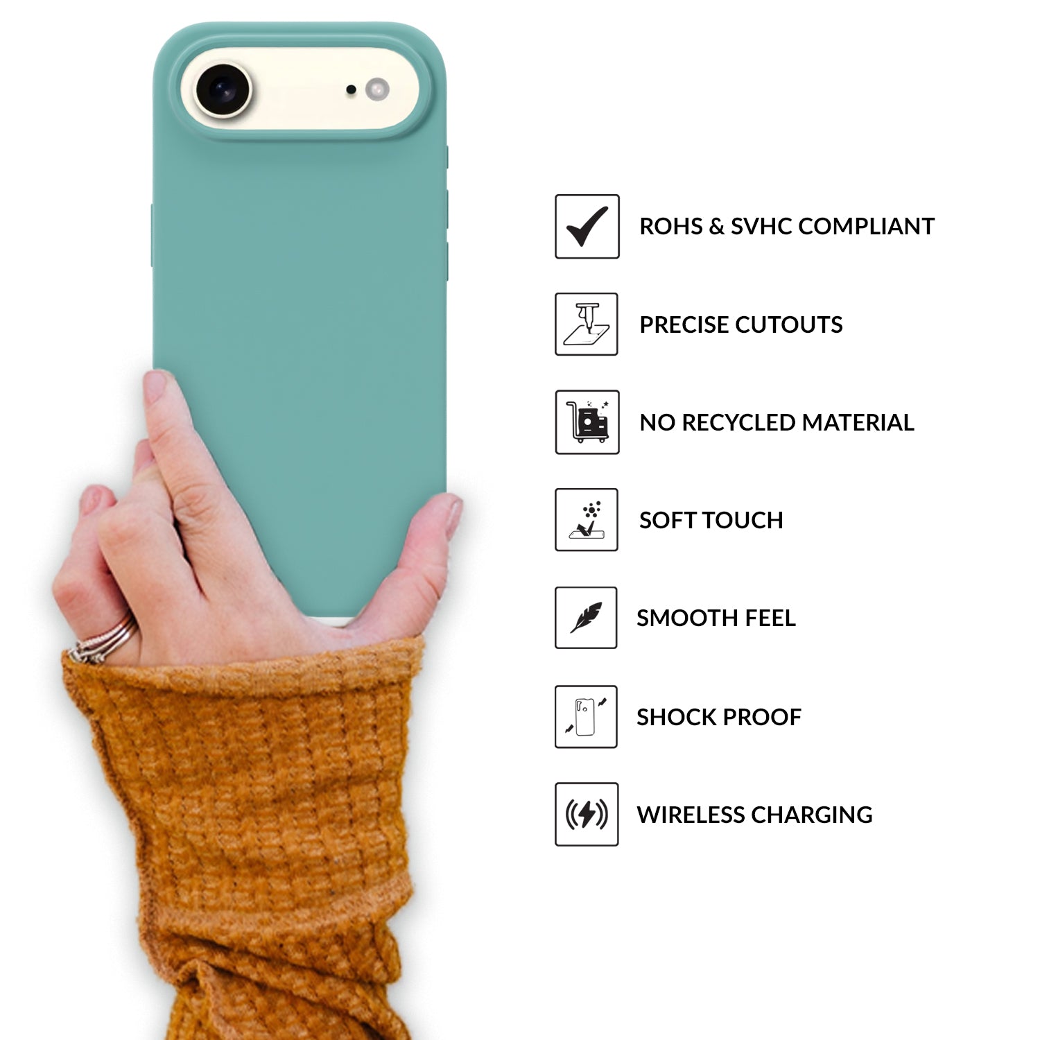 SilkMag (Liquid Silicone Magsafe)-Ice Blue