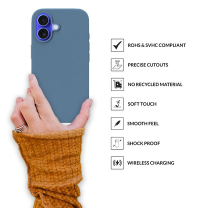 SilkMag (Liquid Silicone Magsafe)-Denim Blue