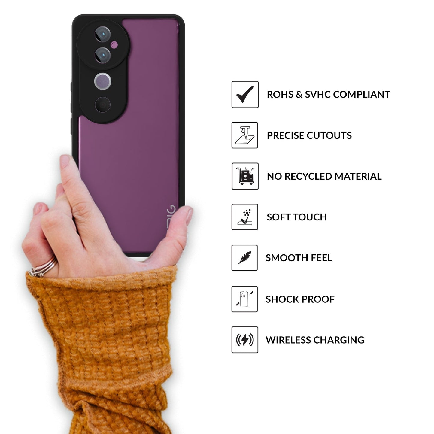 EdgeTone (TPU PC)-Black Transparent