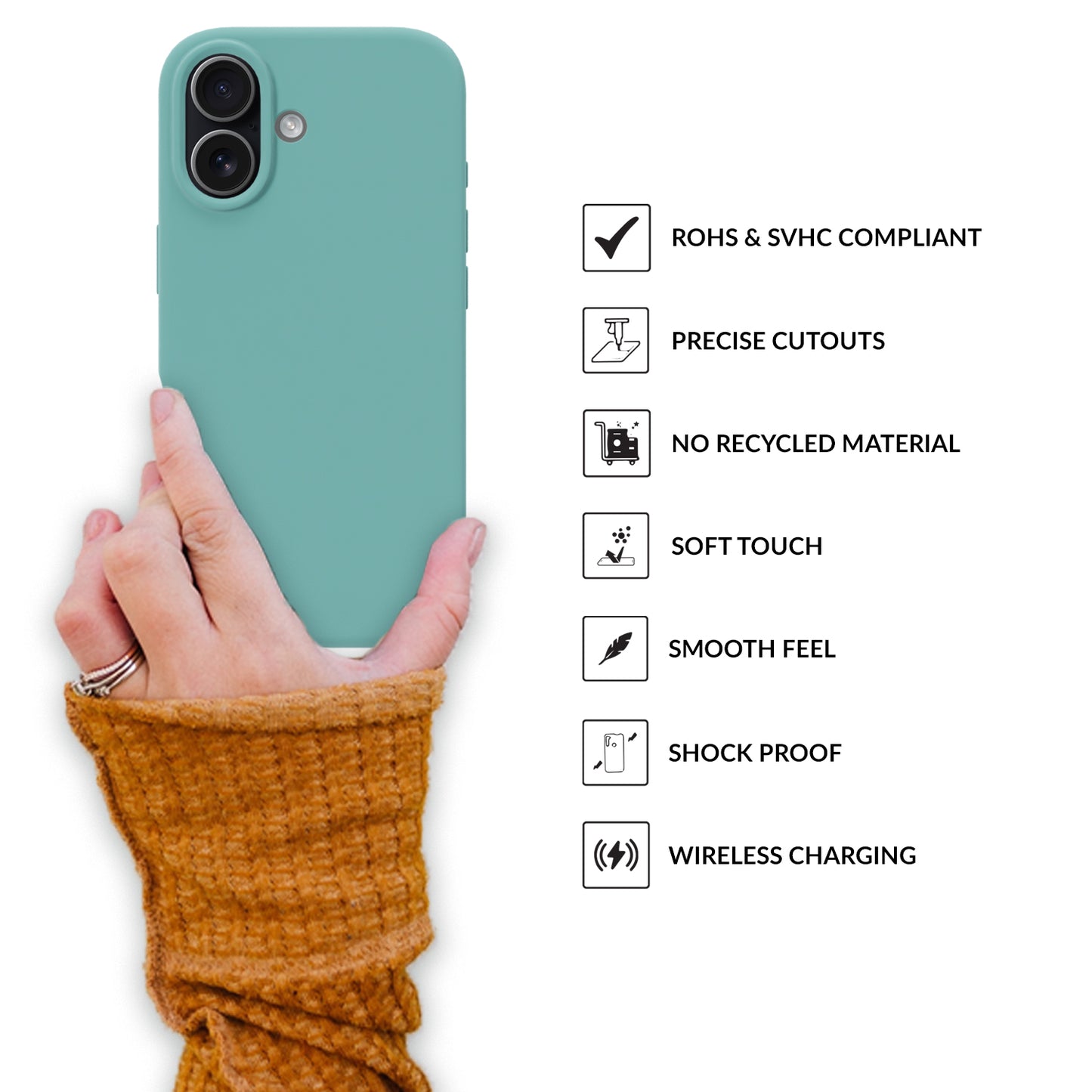 SilkMag (Liquid Silicone Magsafe)-Ice Blue