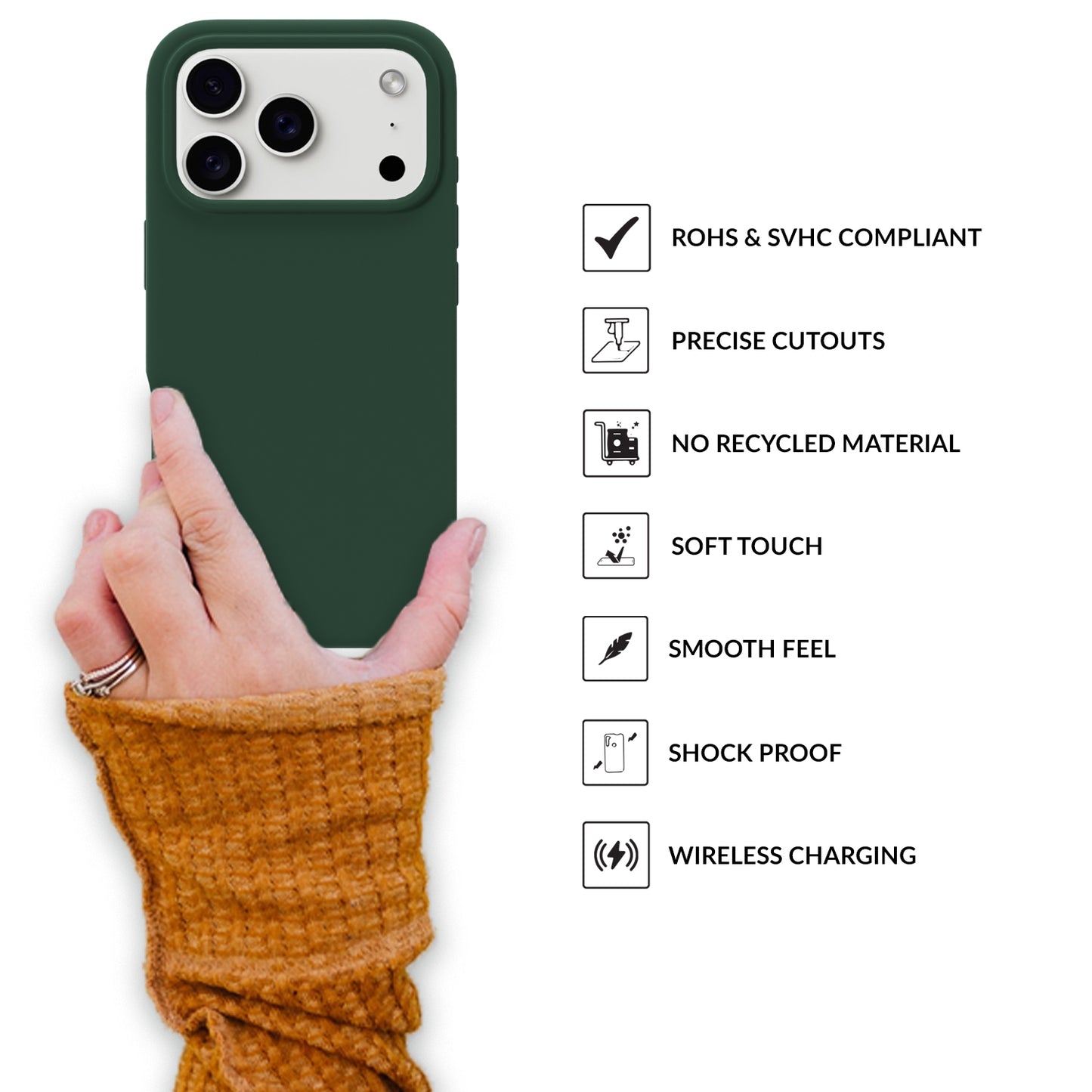 SilkMag (Liquid Silicone Magsafe)-Green