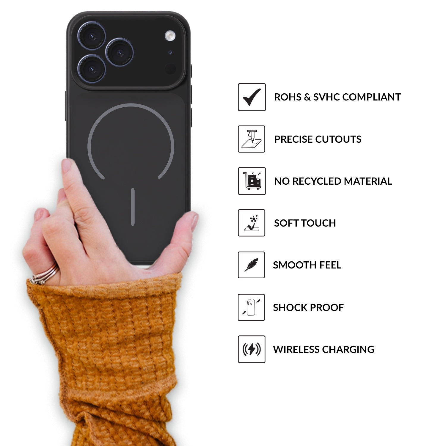 AntiGlareMag (PC Magsafe)-Black