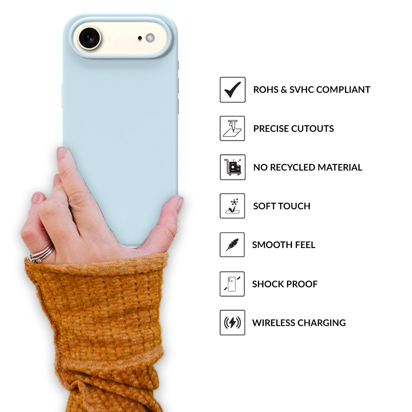 SilkMag (Liquid Silicone Magsafe)-Light Blue