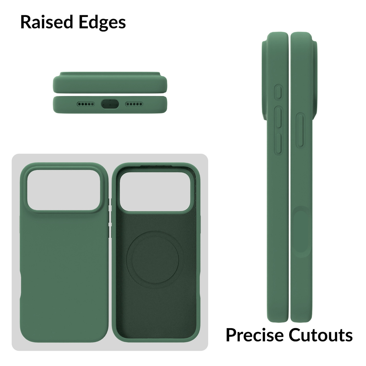 SilkMag (Liquid Silicone Magsafe)-Forest Green