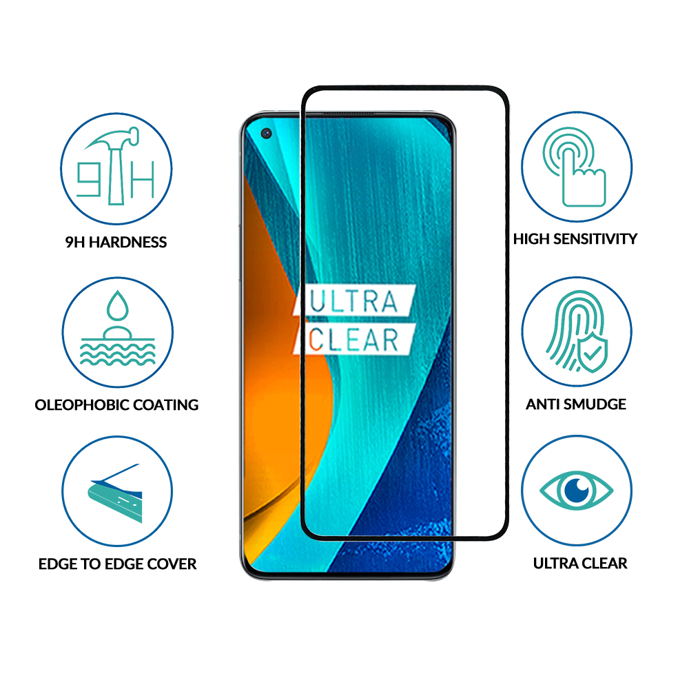 Realme GT NEO 2 5G Full Cover Tempered Glass -