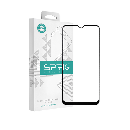 sprig full cover tempered glass screen protector for oppo a9 (2020)black