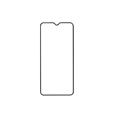 sprig full cover tempered glass/ screen protector for redmi note 8t (black)