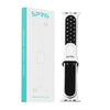 Silicone Dual Color Strap-Black White