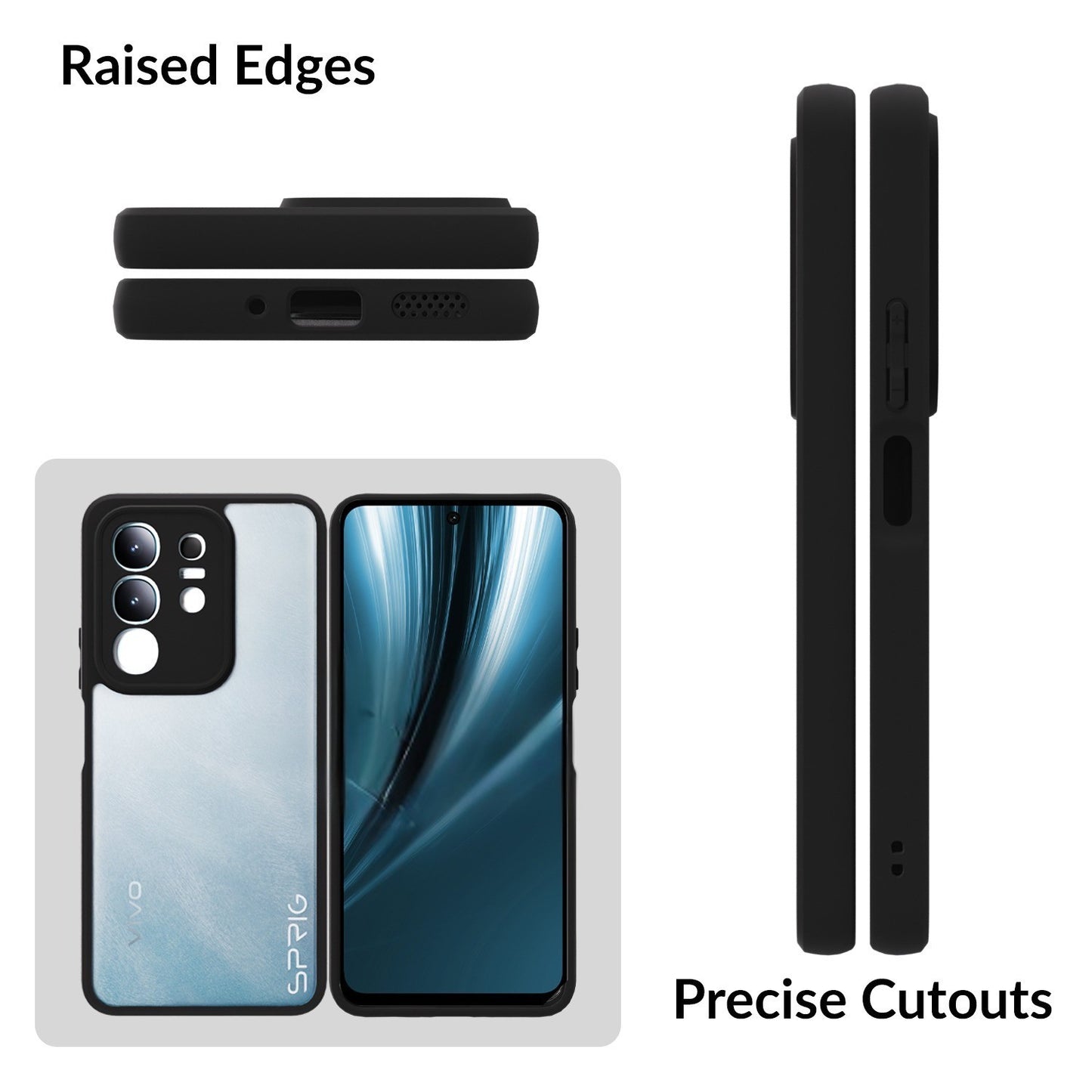 EdgeTone (TPU PC)-Black Transparent