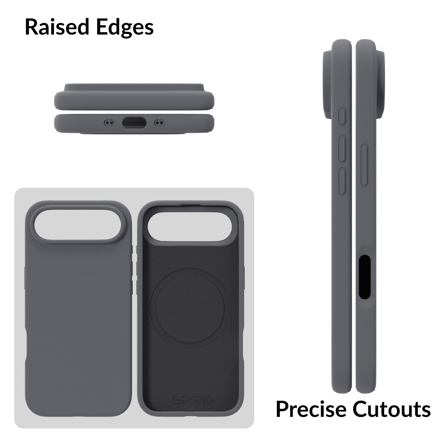 SilkMag (Liquid Silicone Magsafe)-Dark Grey