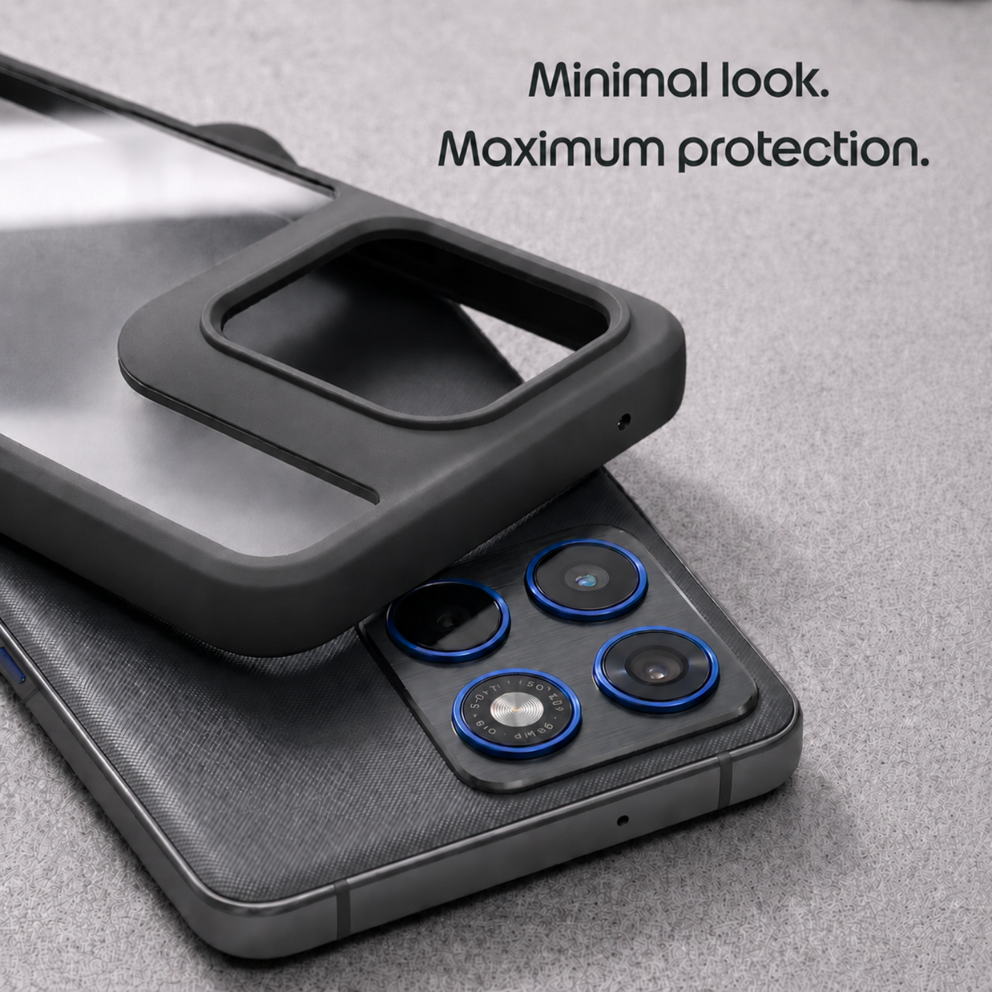 AuraShine (TPU PC)-Black Transparent