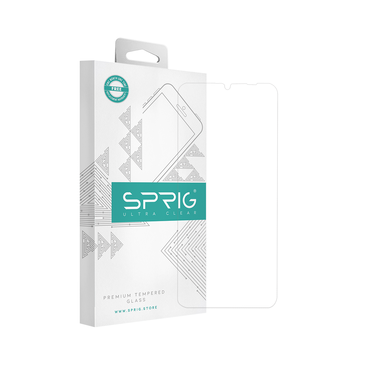 sprig clear tempered glass screen protector for moto e7 plus
