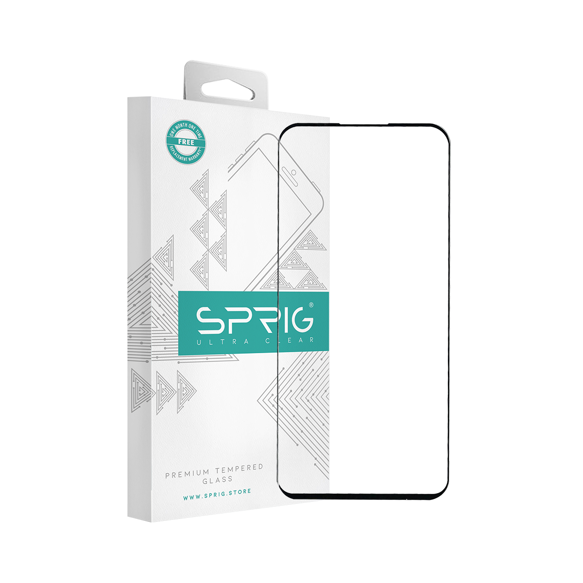 sprig full cover curved tempered glass screen protector for oppo reno 6 pro (edge glue)