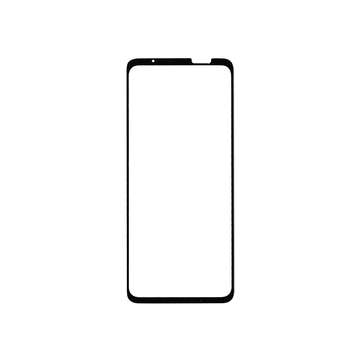 sprig full cover tempered glass screen protector for asus rog 6 (black)