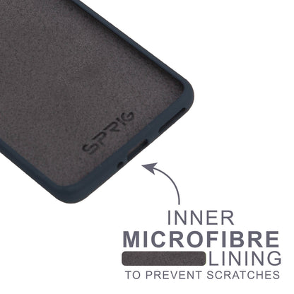 Mi 12 Pro 5G Liquid Silicone Back Cover/ Back Case - Charcoal Gray