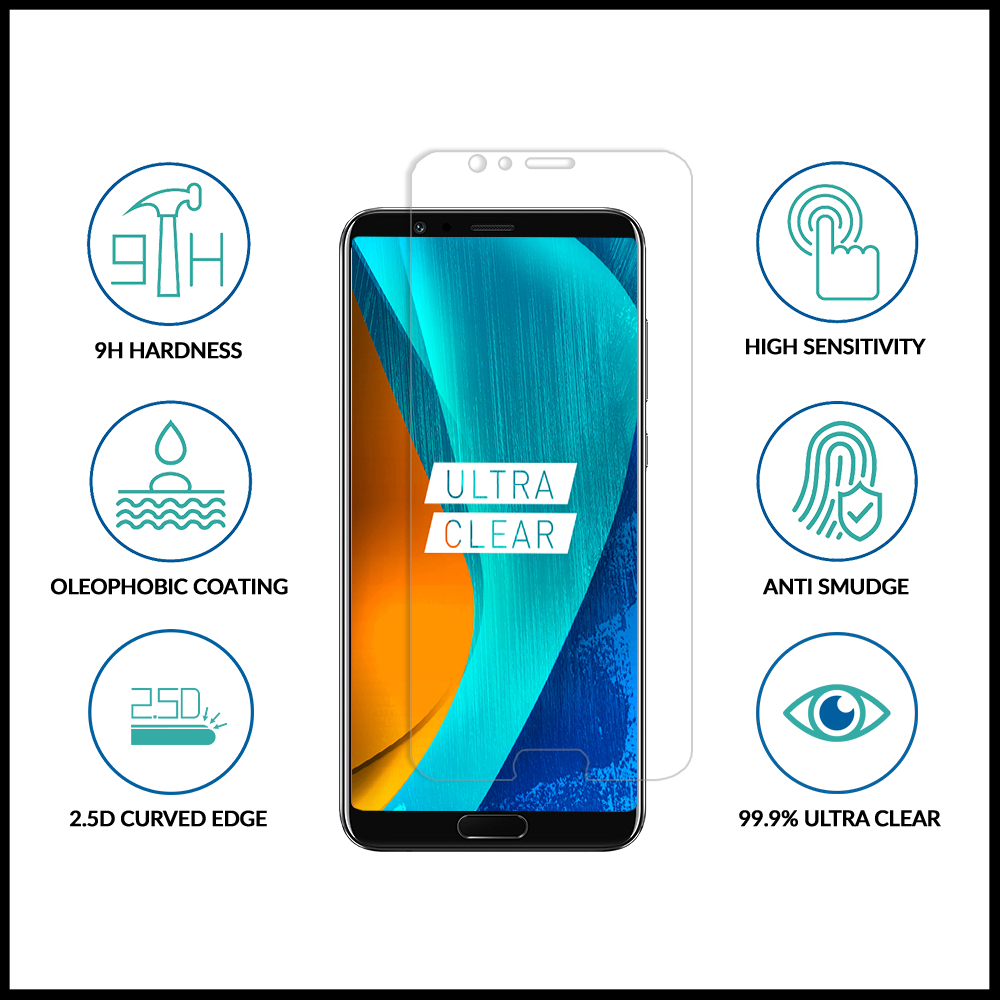 Huawei Honor View 10 Clear Tempered Glass
