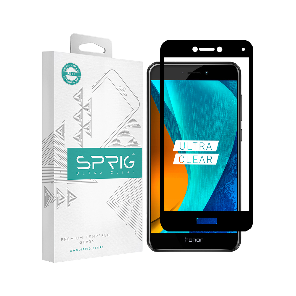 Honor 8C Tempered Glass Screen Guard by Sprig