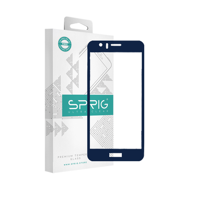 sprig full cover tempered glass screen protector for honor 8 (blue)