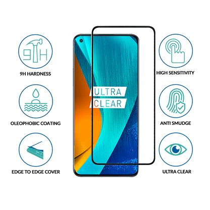 Realme Narzo 50 4G Full Cover  Tempered Glass -