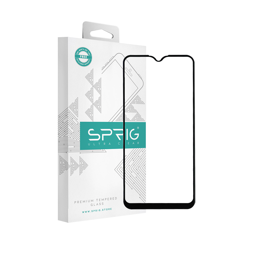 sprig full cover tempered glass screen protector for realme narzo 20