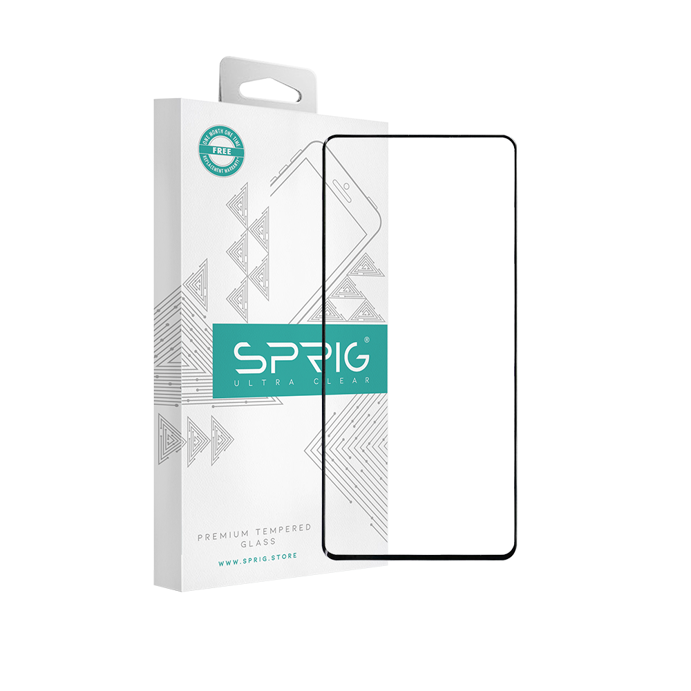 sprig full cover curved tempered glass screen protector for vivo x60 pro (full glue)