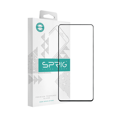 sprig full cover curved tempered glass screen protector for vivo x60 pro (full glue)