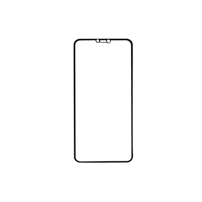 sprig full cover tempered glass screen protector for vivo x21 (black)