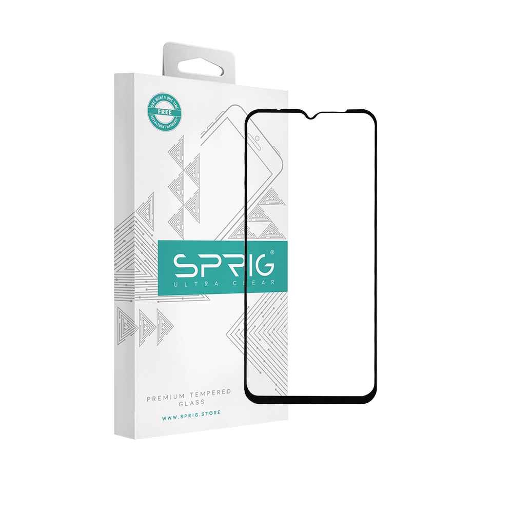 sprig full cover tempered glass screen protector for moto g30