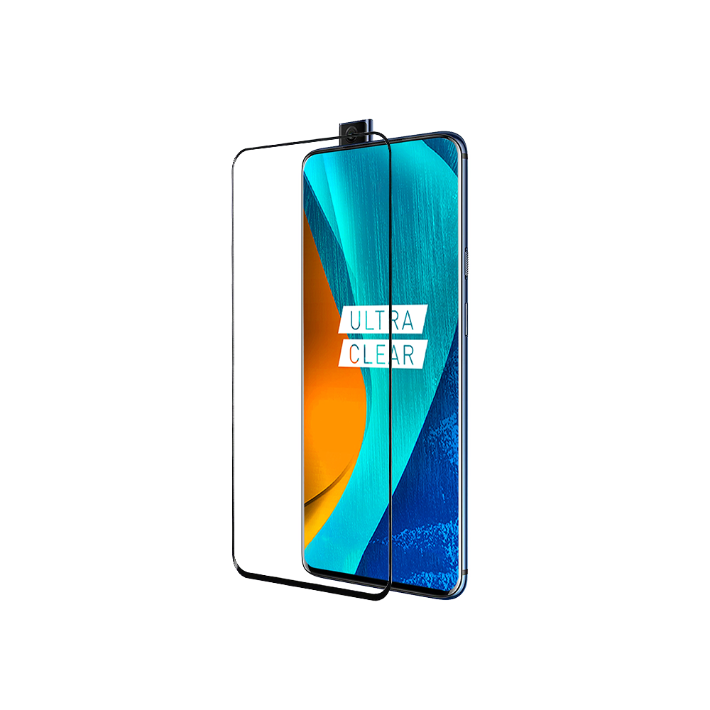 sprig full cover tempered glass/ screen guard for samsung galaxy a80 (black)