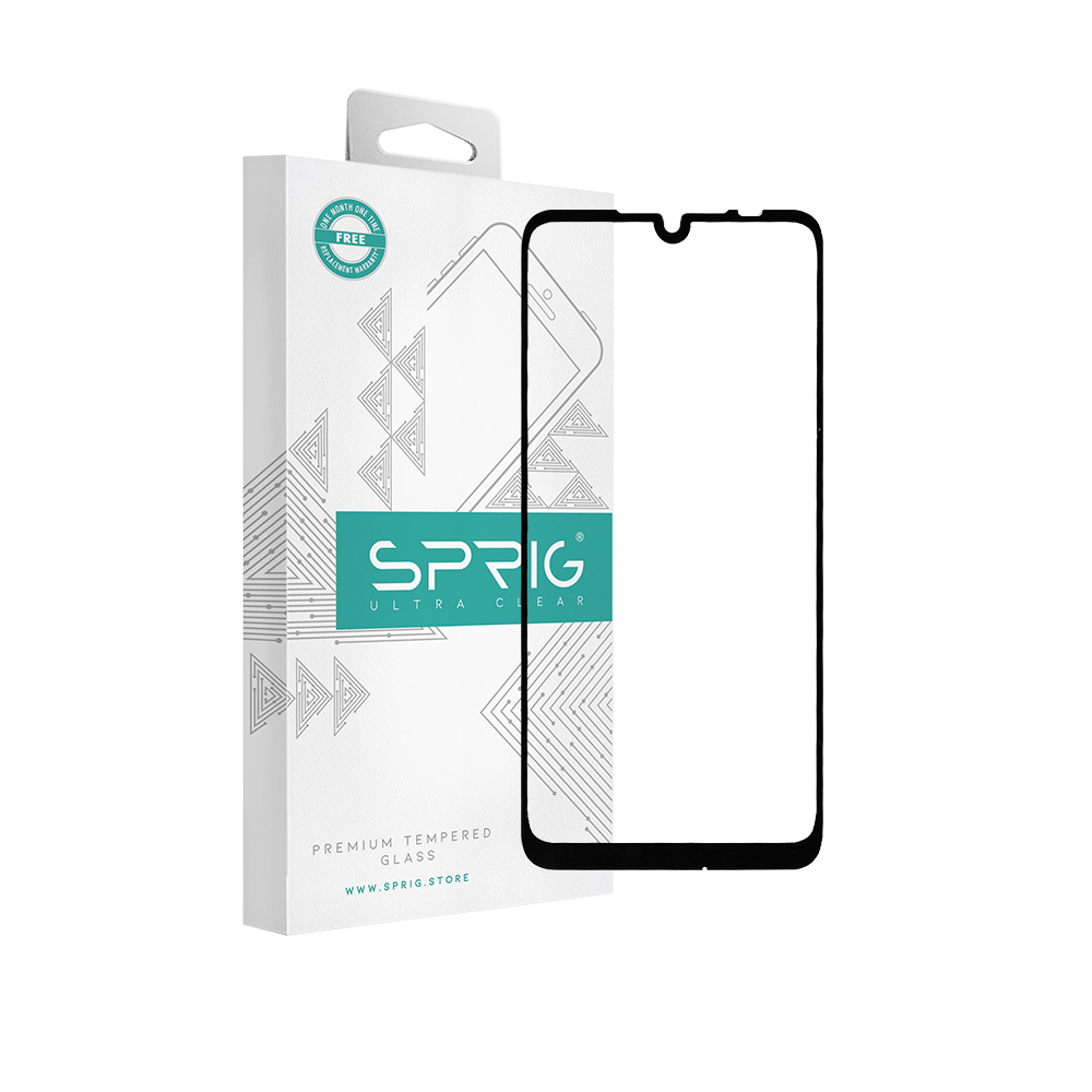 sprig full screen tempered glass screen protector for redmi note 7 pro