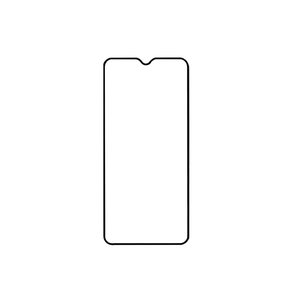 sprig full cover tempered glass/ screen protector for redmi note 8t (black)